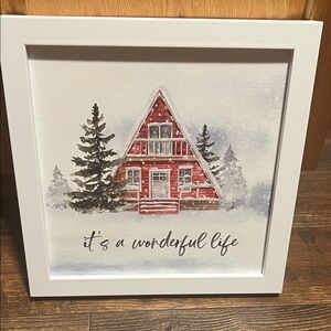 Holiday Decor 'It's a Wonderful Life' Framed Art